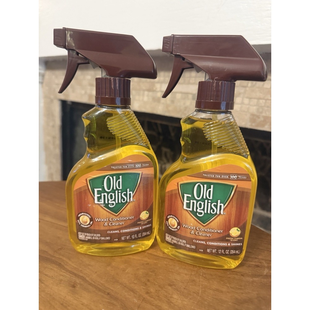 2x Old English Lemon Oil Wood Conditioner Cleaner Furniture Polish Spray 12oz